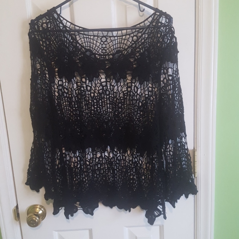 Lace over shirt